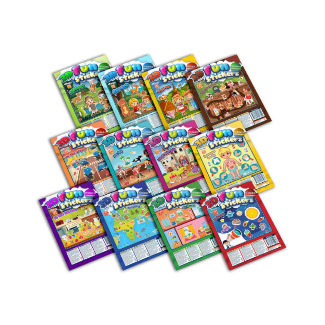 3D Oktató matricák