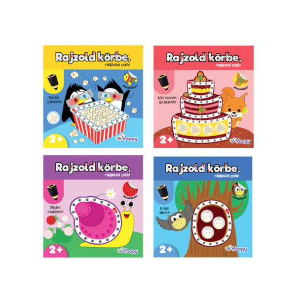 Rajzold körbe, ragaszd oda! - matricás foglalkoztató