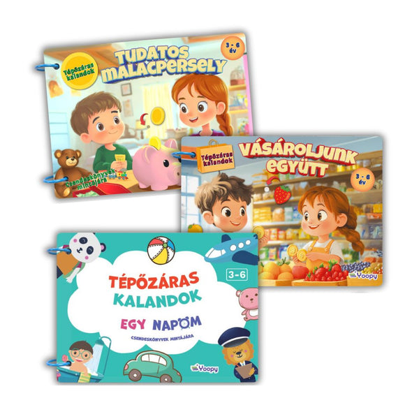 Tépőzáras kalandok (csendeskönyvek mintájára)