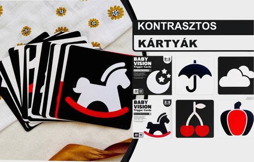 Miért hasznosak a kontrasztos kártyák a babák számára?