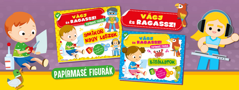 Szórakozz és fejlődj a Vágj és ragassz - papírmasé figurákkal!