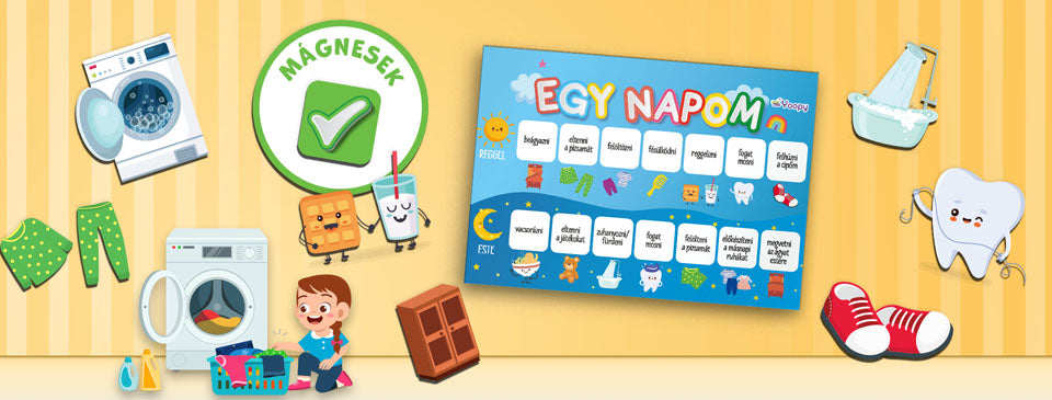 Hogyan tervezzünk napirendet gyermekeinknek játékosan? Próbáljátok ki a mágneses napi tervezőt!
