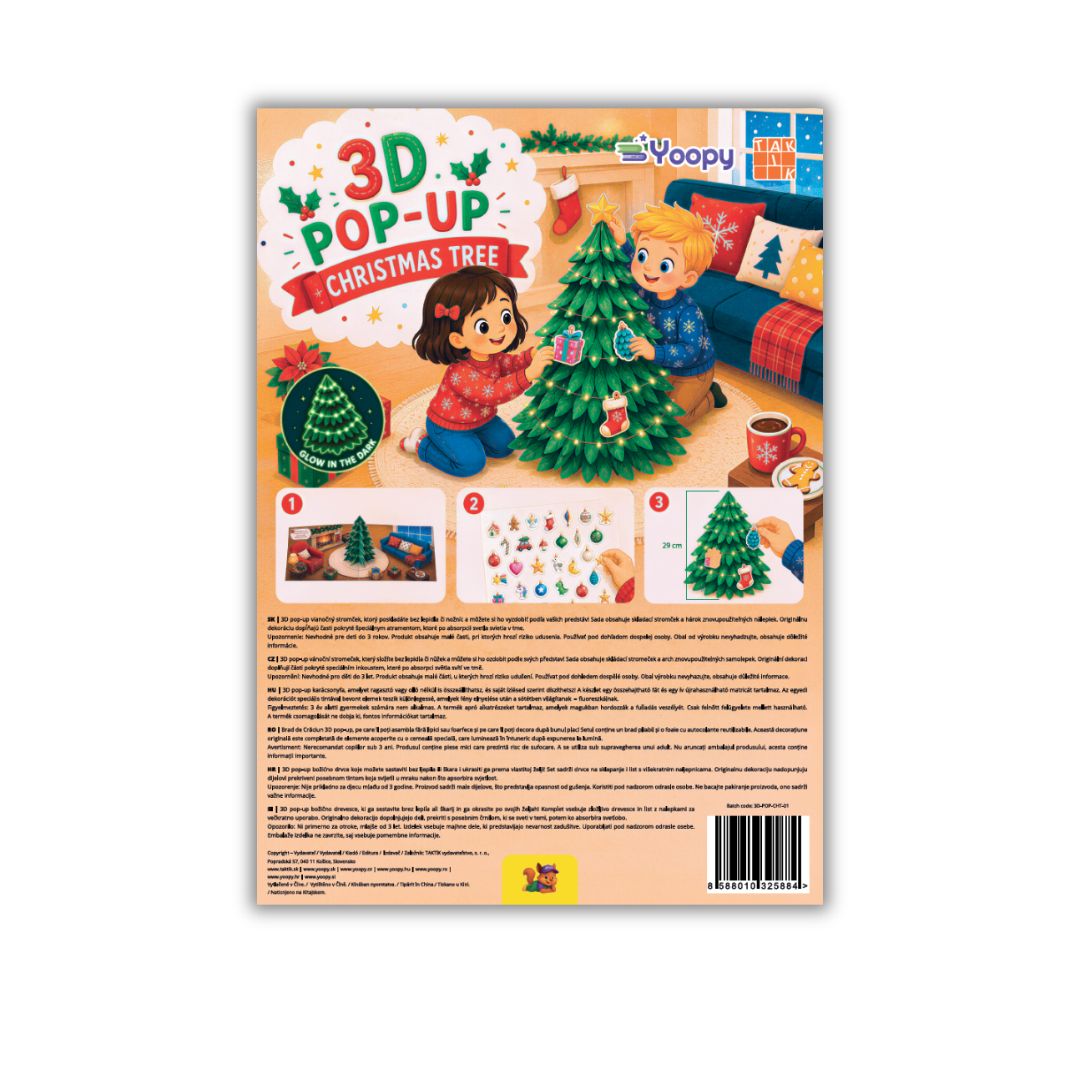 3D pop-up Karácsonyfa