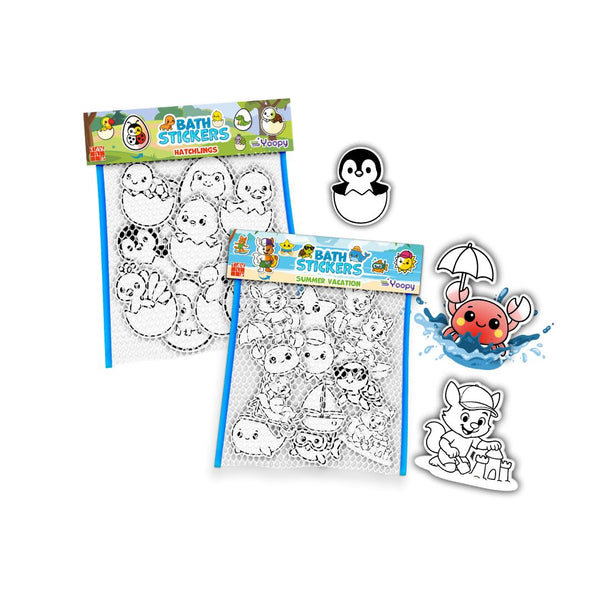 Fürdőmatricák: Vizezd be, hogy színes legyen!