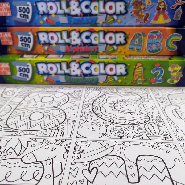 ROLL & COLOR feltekerhető színező